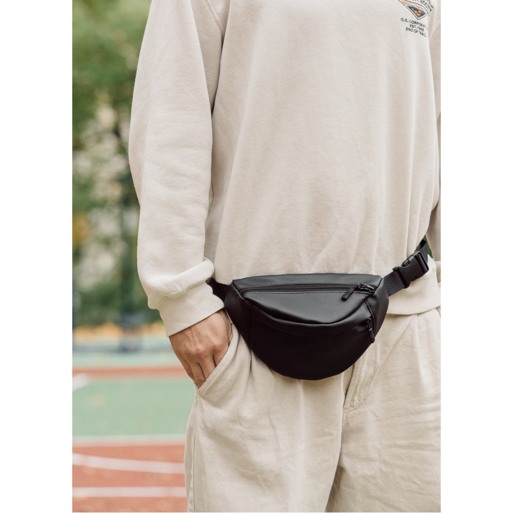 Поясная сумка бананка Sambag Urban SKHm черный 24 х 15 х 8 см (85151001m)