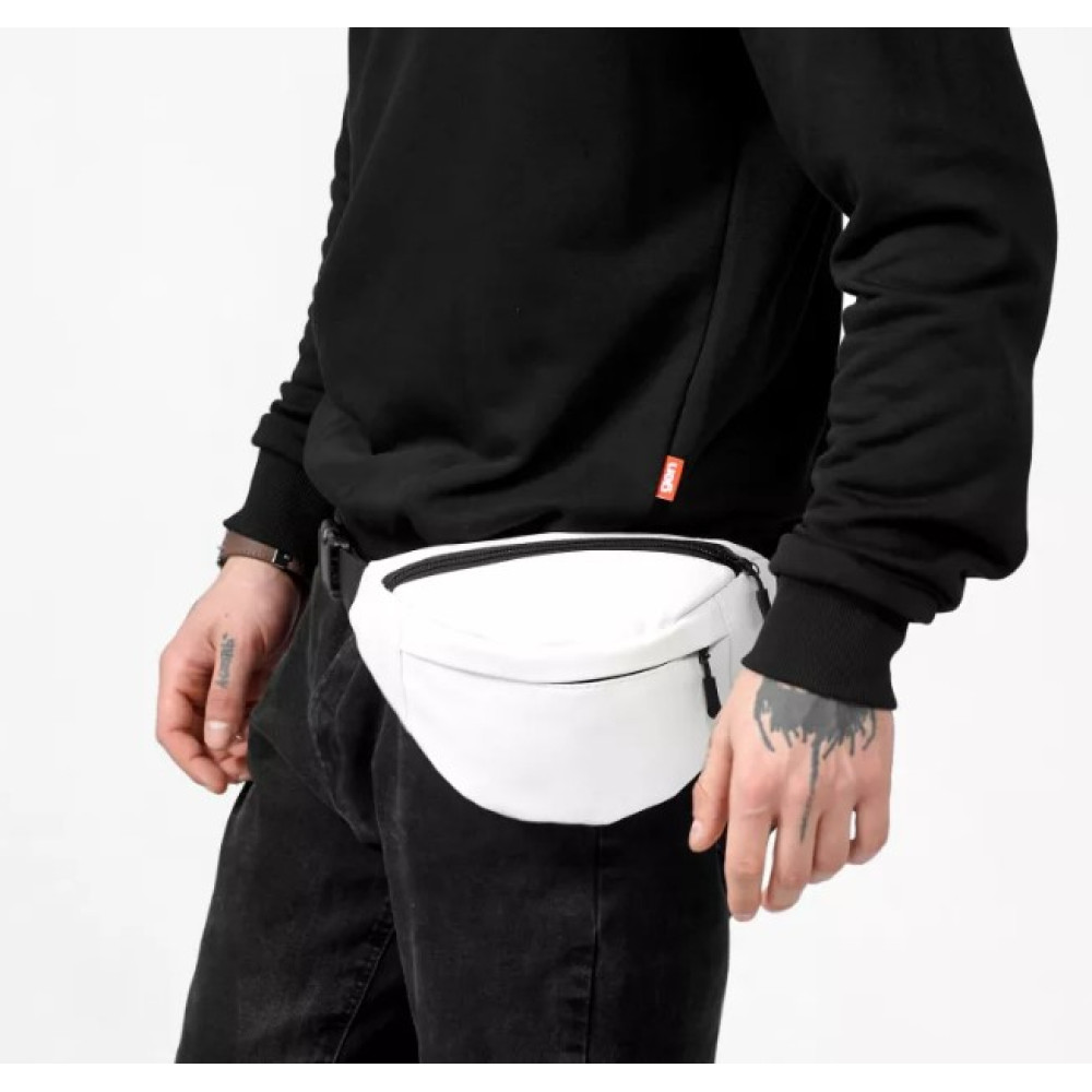Чоловіча сумка бананка Sambag Urban SKH біла 24 × 15 × 8 см (85151008m)