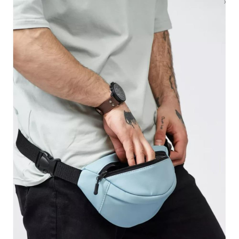 Чоловіча сумка бананка Sambag Urban SKHm блакитний 24 × 15 × 8 см (85151010m)