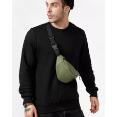 Чоловіча сумка бананка Sambag rban SKH зелений 24 × 15 × 8 см (85151019m)