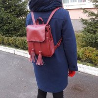 Жіночий рюкзак Sambag Loft SA бордо 22100005