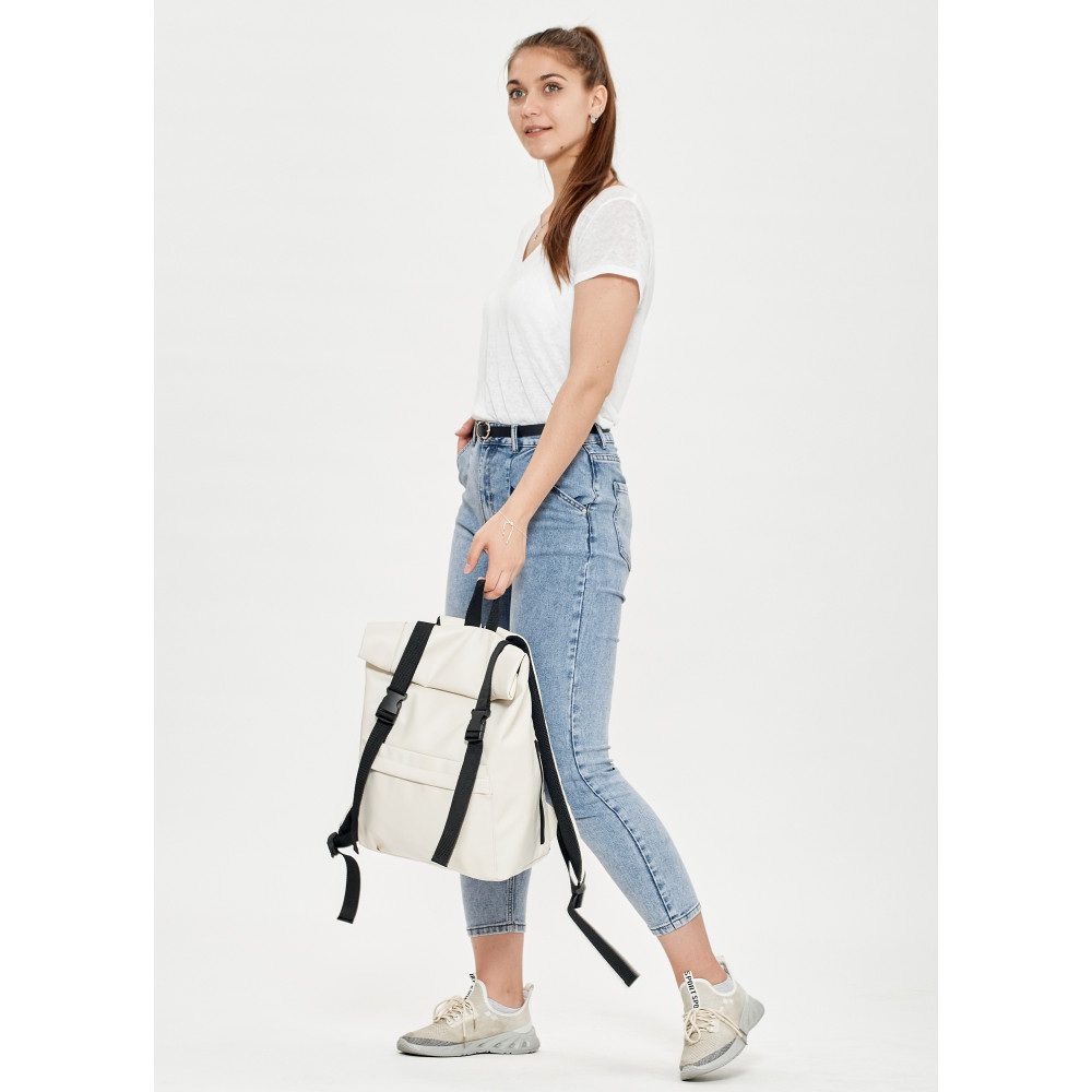 Рюкзак ролл Sambag унісекс RollTop LSH молочний 24211011