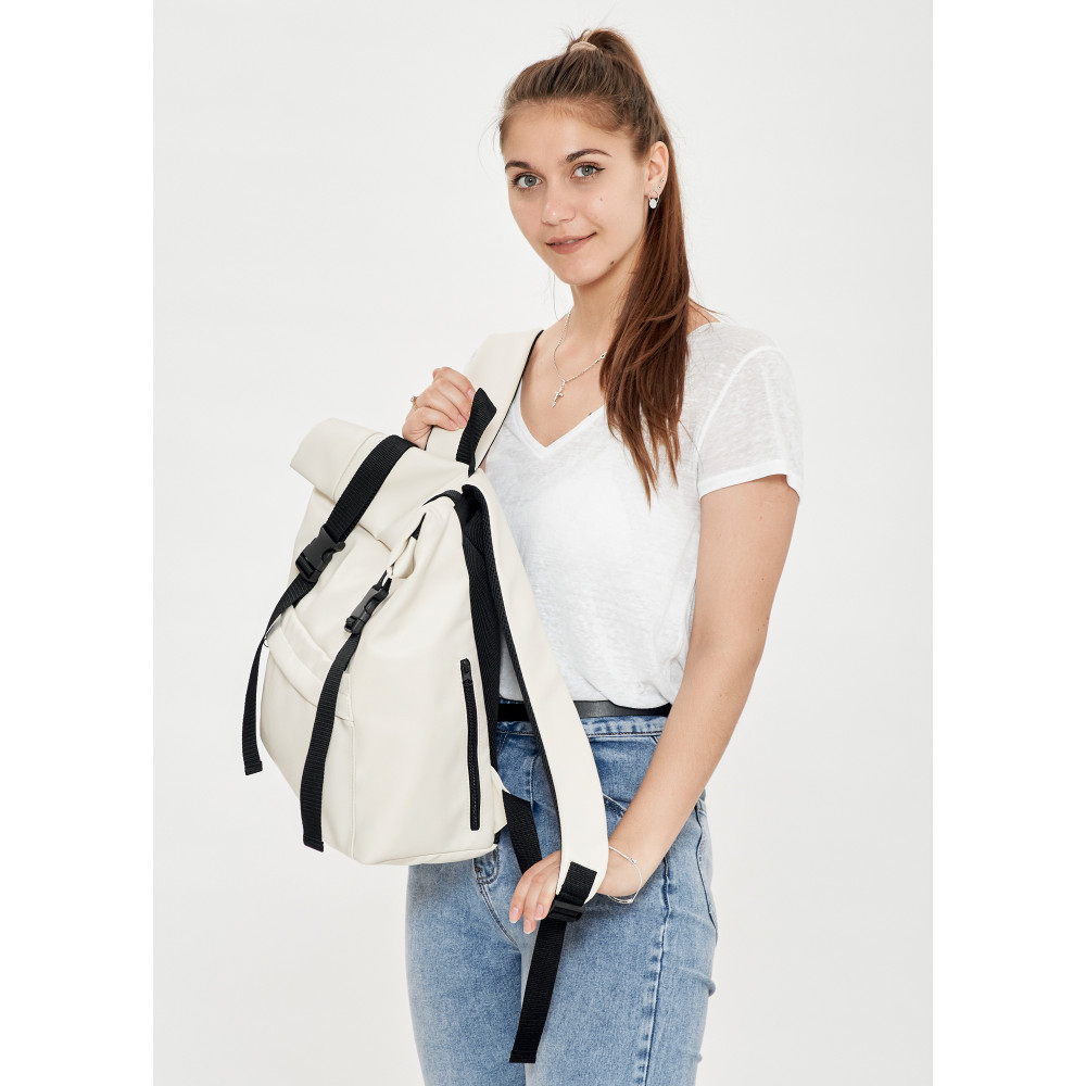 Рюкзак ролл Sambag унісекс RollTop LSH молочний 24211011