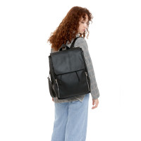 Жіночий рюкзак Sambag Loft LZS чорний 38 x 28 x 18 см (22403001)