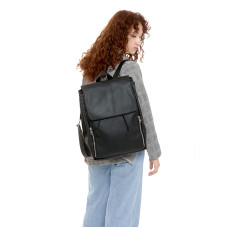 Жіночий рюкзак Sambag Loft LZS чорний 38 x 28 x 18 см (22403001)