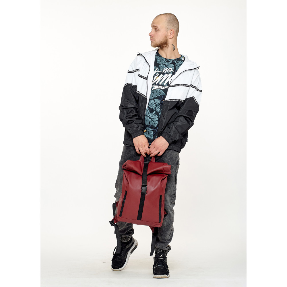 Чоловічий рюкзак ролл Sambag RollTop LZT бордо 41 x 30 x 16 см (24208005m)