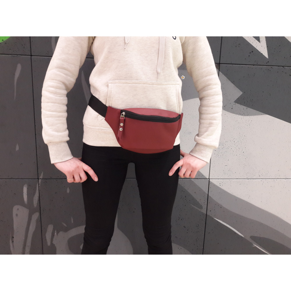 Сумка на пояс бананка Sambag Tirso MEH бордо 31 х 12 х 5 см (80121005)