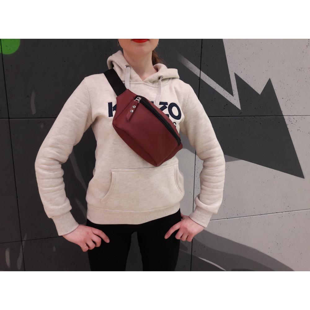 Сумка на пояс бананка Sambag Tirso MEH бордо 31 х 12 х 5 см (80121005)