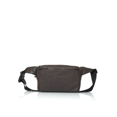 Чоловіча шкіряна сумка бананка Sambag 0ST коричнева шкіра (88218120)