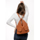Жіночий рюкзак Sambag Asti XKH коричневий 37 x 36 x 14 см (20551027)