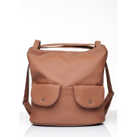 Жіночий рюкзак Sambag Asti XKH коричневий 37 x 36 x 14 см (20551027)