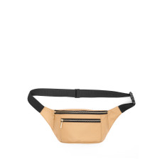 Шкіряна сумка на пояс бананка Sambag Tirso Max бежева 38 х 17 х 6 (81345111)