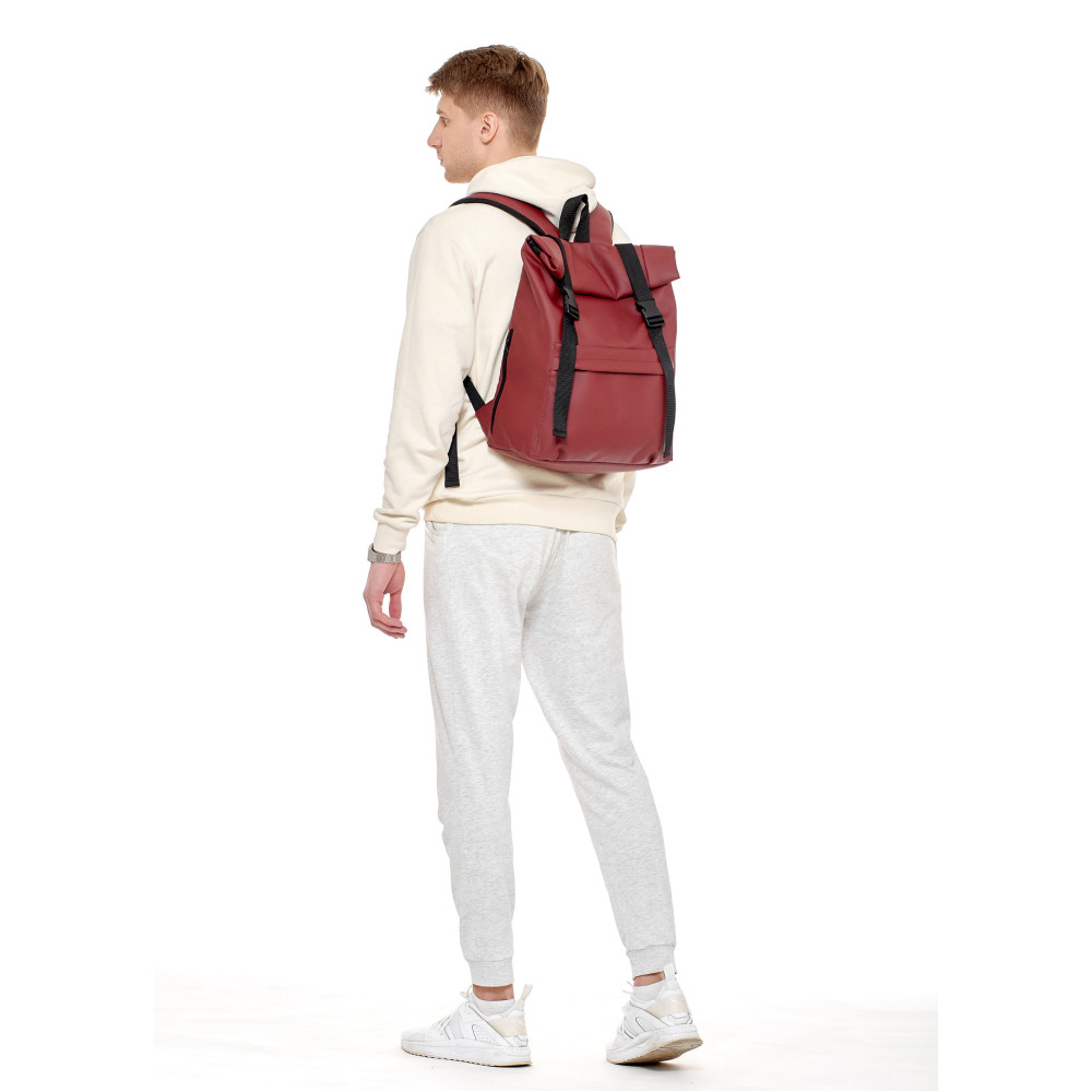 Чоловічий рюкзак ролл Sambag RollTop LSH бордо 24211005m