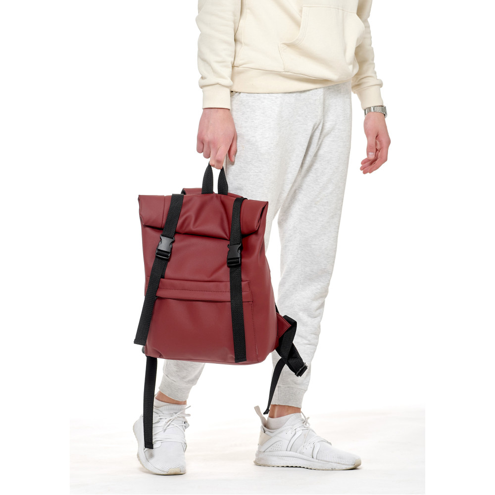 Чоловічий рюкзак ролл Sambag RollTop LSH бордо 24211005m