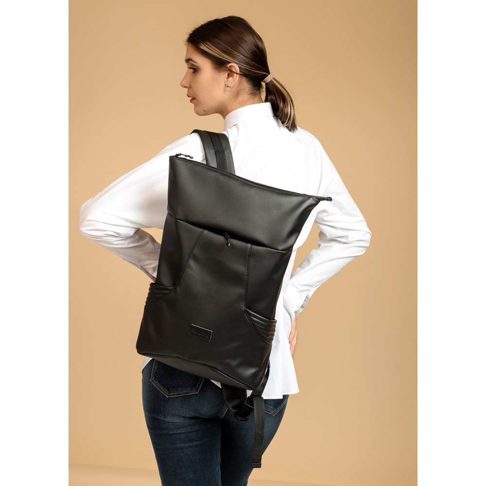 Рюкзак ролл Sambag унисекс RollTop KQN черный 24320001