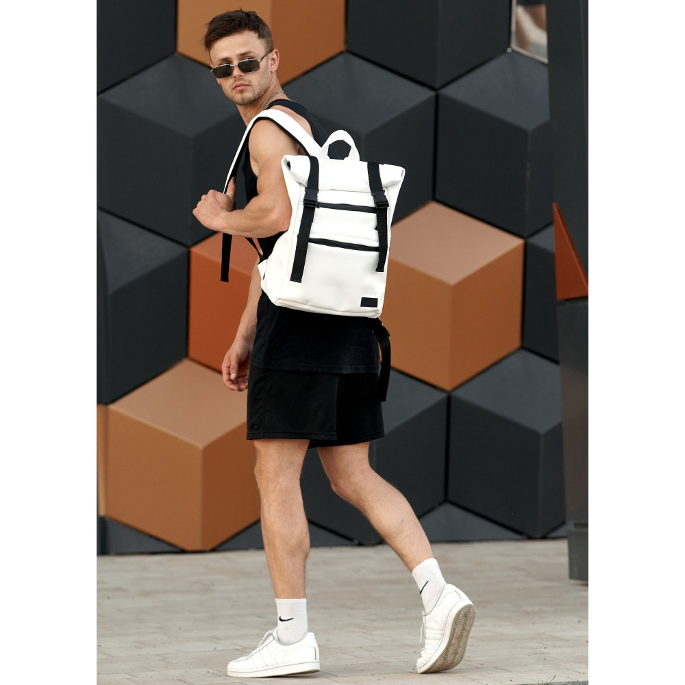 Чоловічий рюкзак ролл Sambag RollTop LTT білий 41 x 30 x 16 см (24238008m)