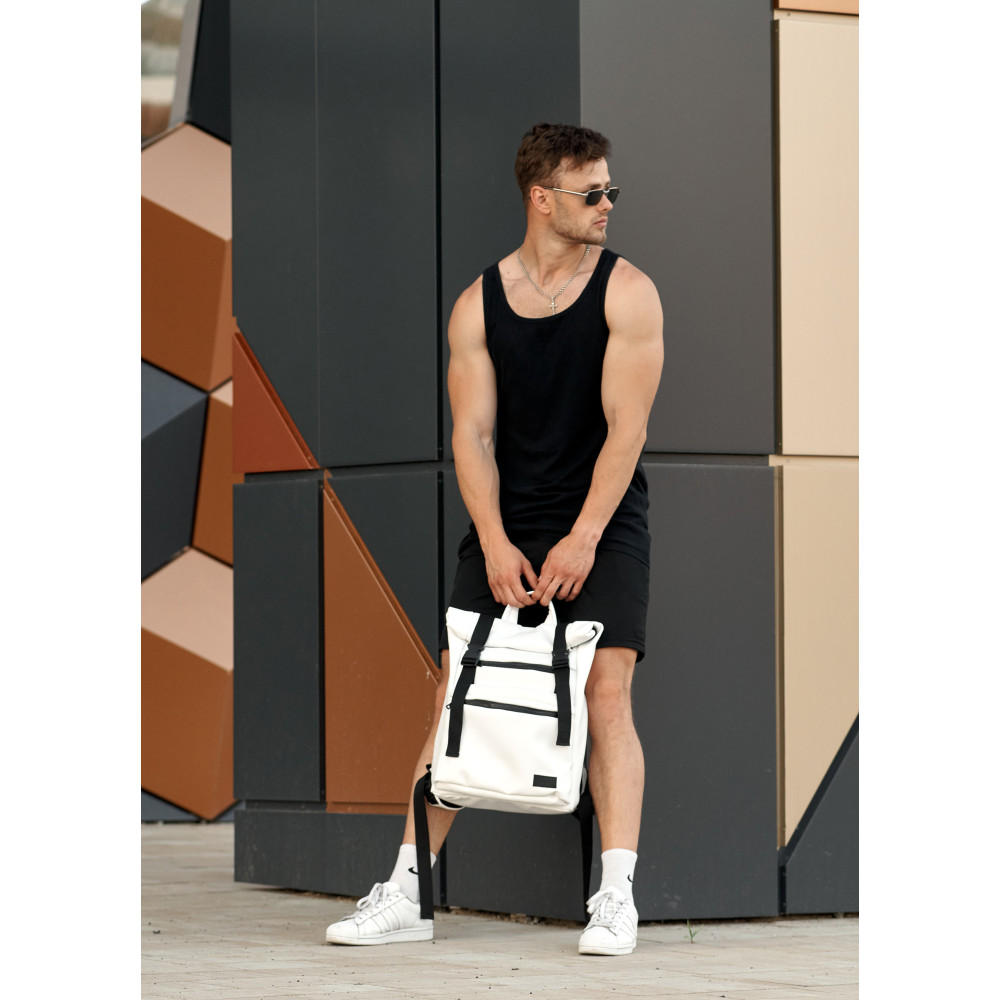 Чоловічий рюкзак ролл Sambag RollTop LTT білий 41 x 30 x 16 см (24238008m)