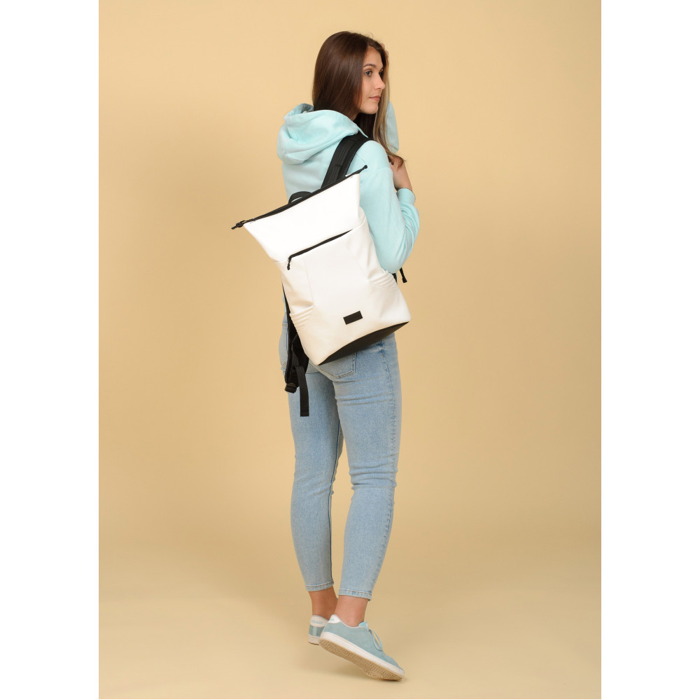 Рюкзак ролл Sambag унисекс RollTop KQN белый 41 x 27 x 18 см (24320008)