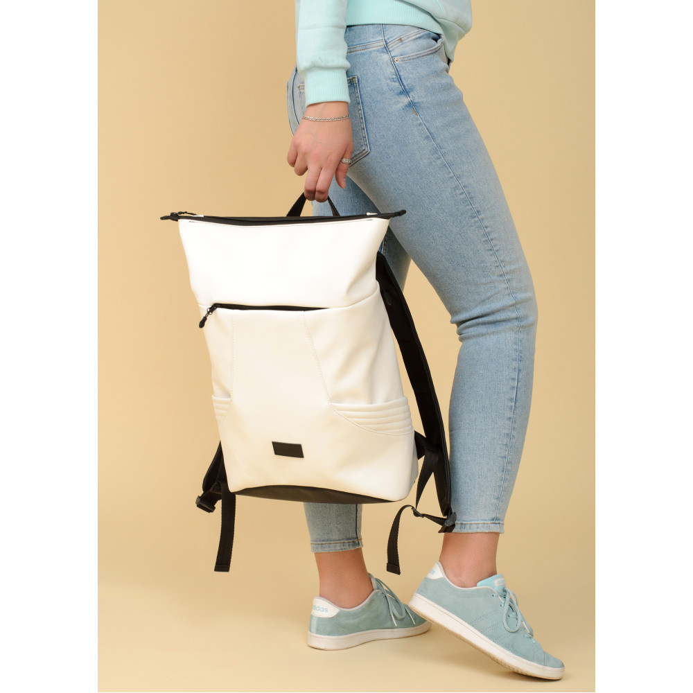 Рюкзак ролл Sambag унисекс RollTop KQN белый 41 x 27 x 18 см (24320008)
