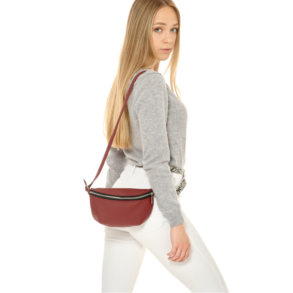 Сумка на пояс бананка Sambag Polo SQS бордо 24 х 15 х 4 см (86123005)