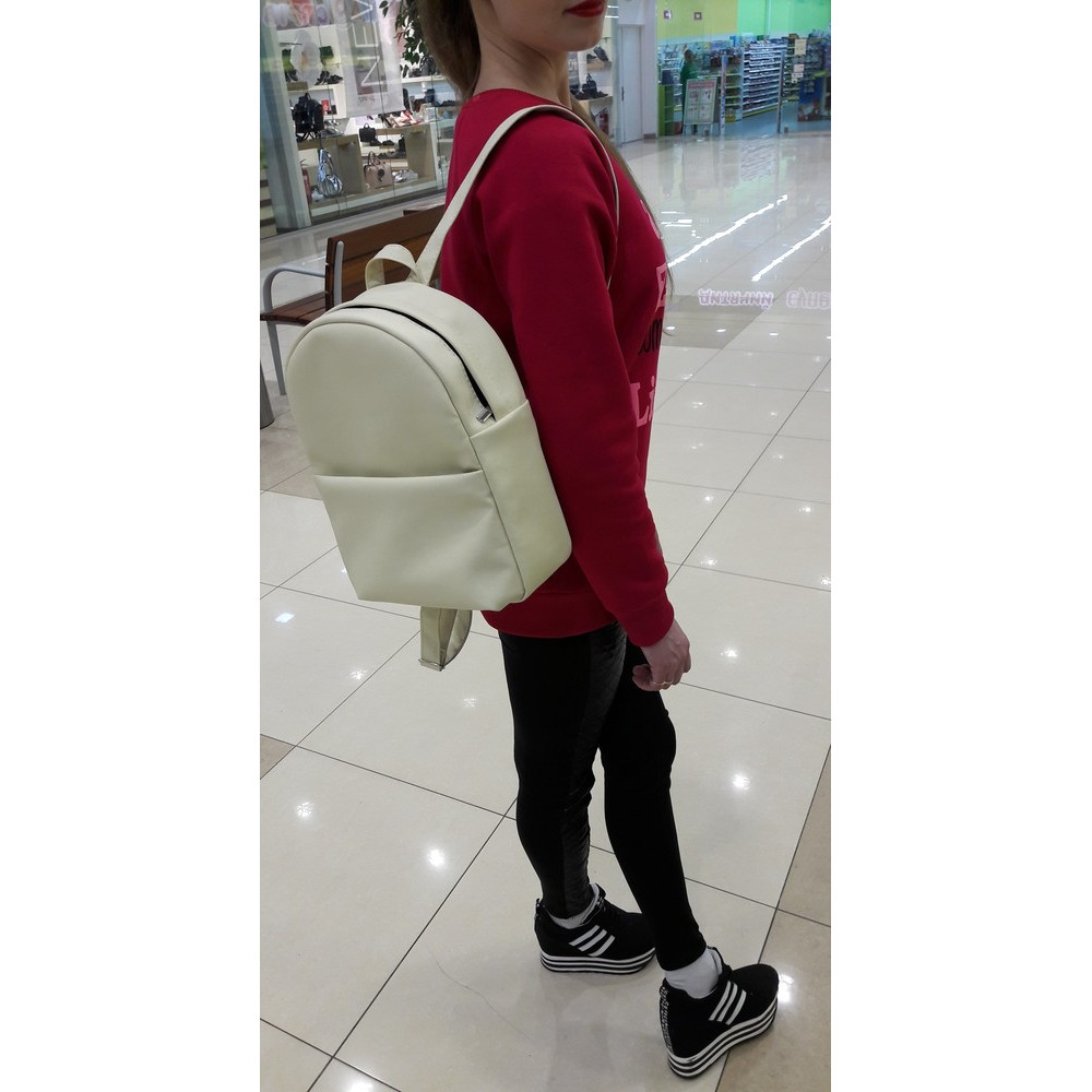 Жіночий рюкзак Sambag Este BB молочний 11421011