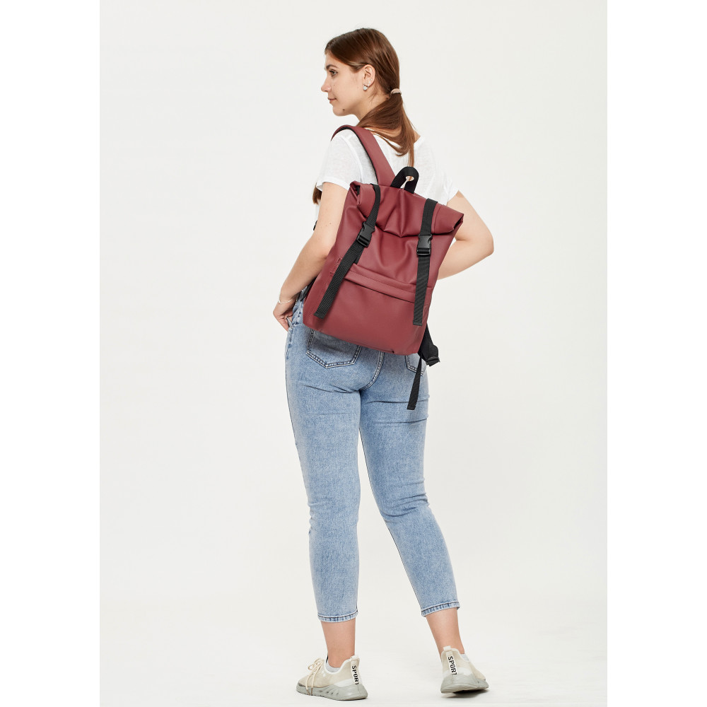 Рюкзак ролл Sambag унісекс RollTop LSH бордо 24211005
