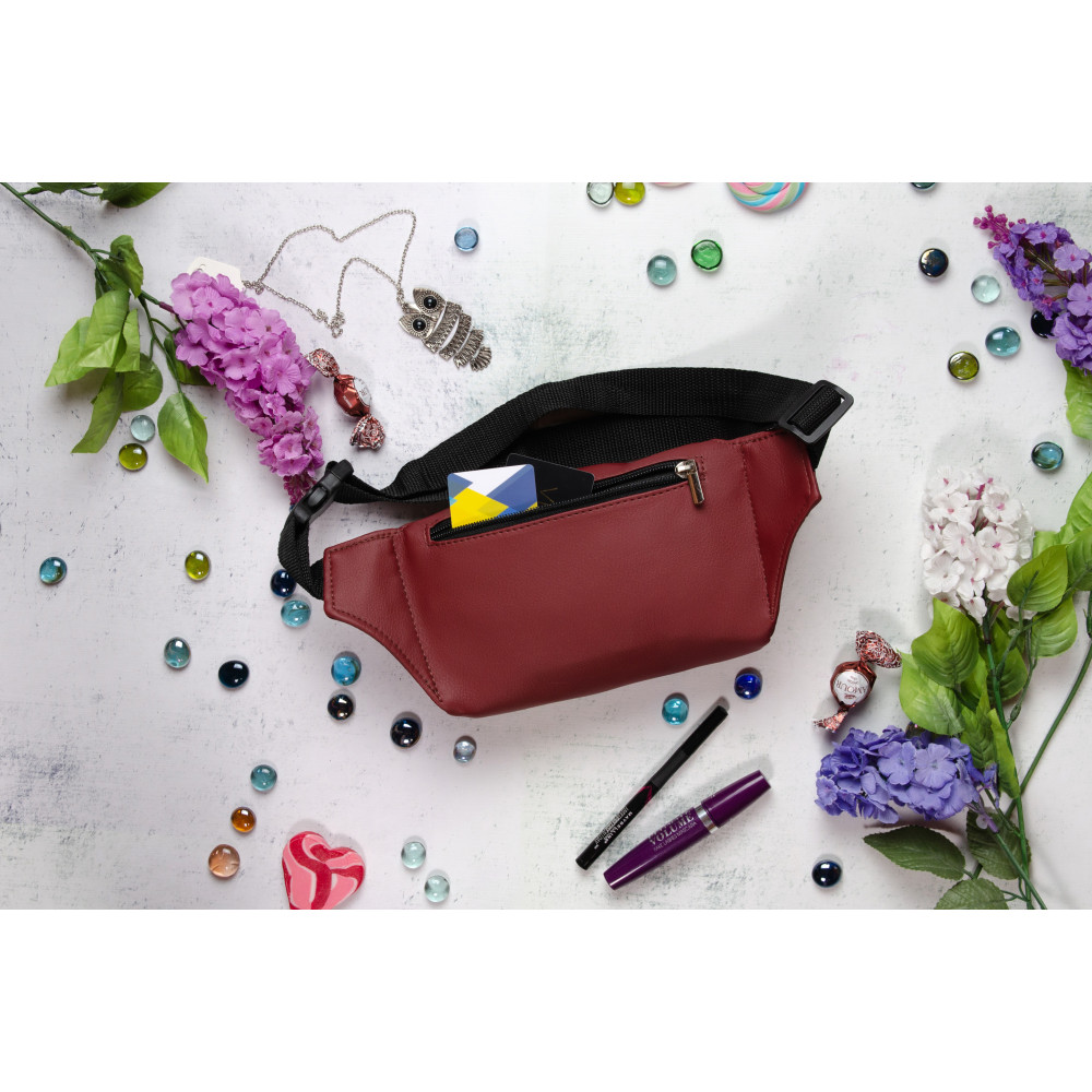 Сумка на пояс бананка Sambag Tirso MSH бордо (80111005)