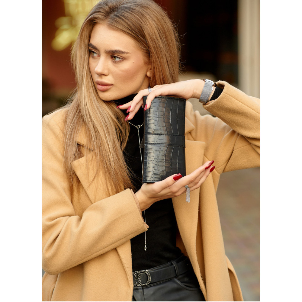 Жіночий гаманець Sambag MSH чорний 20 x 10 см (31211070)