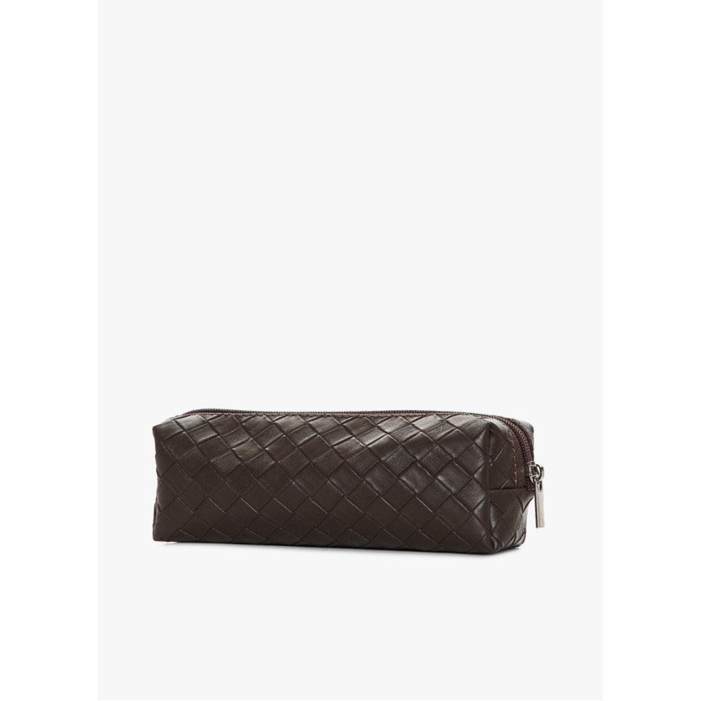 Жіноча косметичка Sambag Candy Mini структурна шоколад 21 х 7 х 7 см (30111068)