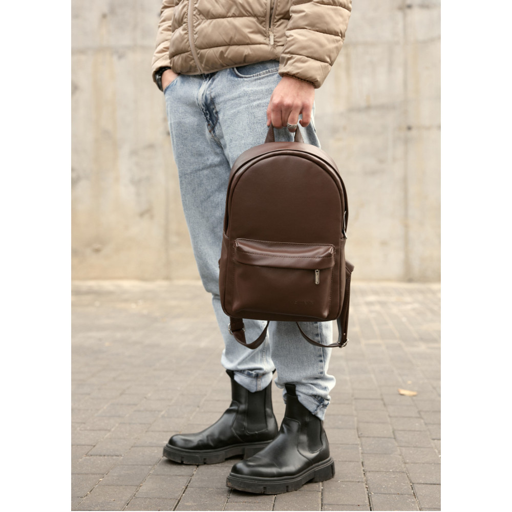 Чоловічий рюкзак Sambag Brix Classic шоколадний 35 х 25 х 12 см (14511020m)