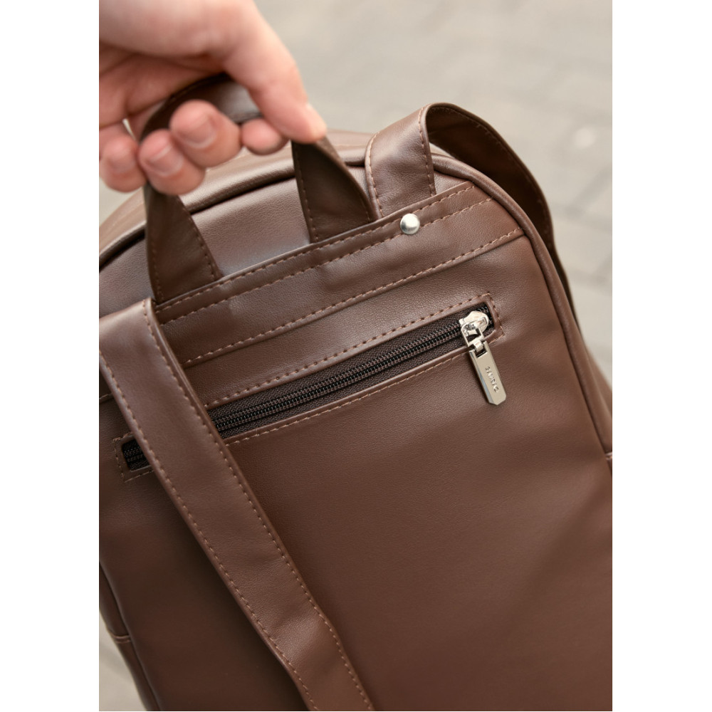 Чоловічий рюкзак Sambag Brix Classic шоколадний 35 х 25 х 12 см (14511020m)
