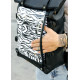 Рюкзак чоловічий Sambag RollTop Hacking чорний принт "Zebra" 41 х 30 х 16 см (24460146m)