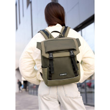 Жіночий рюкзак Sambag Aura хакі 39 х 29 х 13 см (24551119)