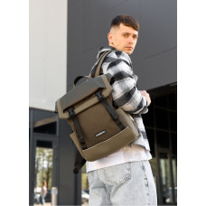 Чоловічий рюкзак Sambag Aura хакі 39 х 29 х 13 см (24551119m)