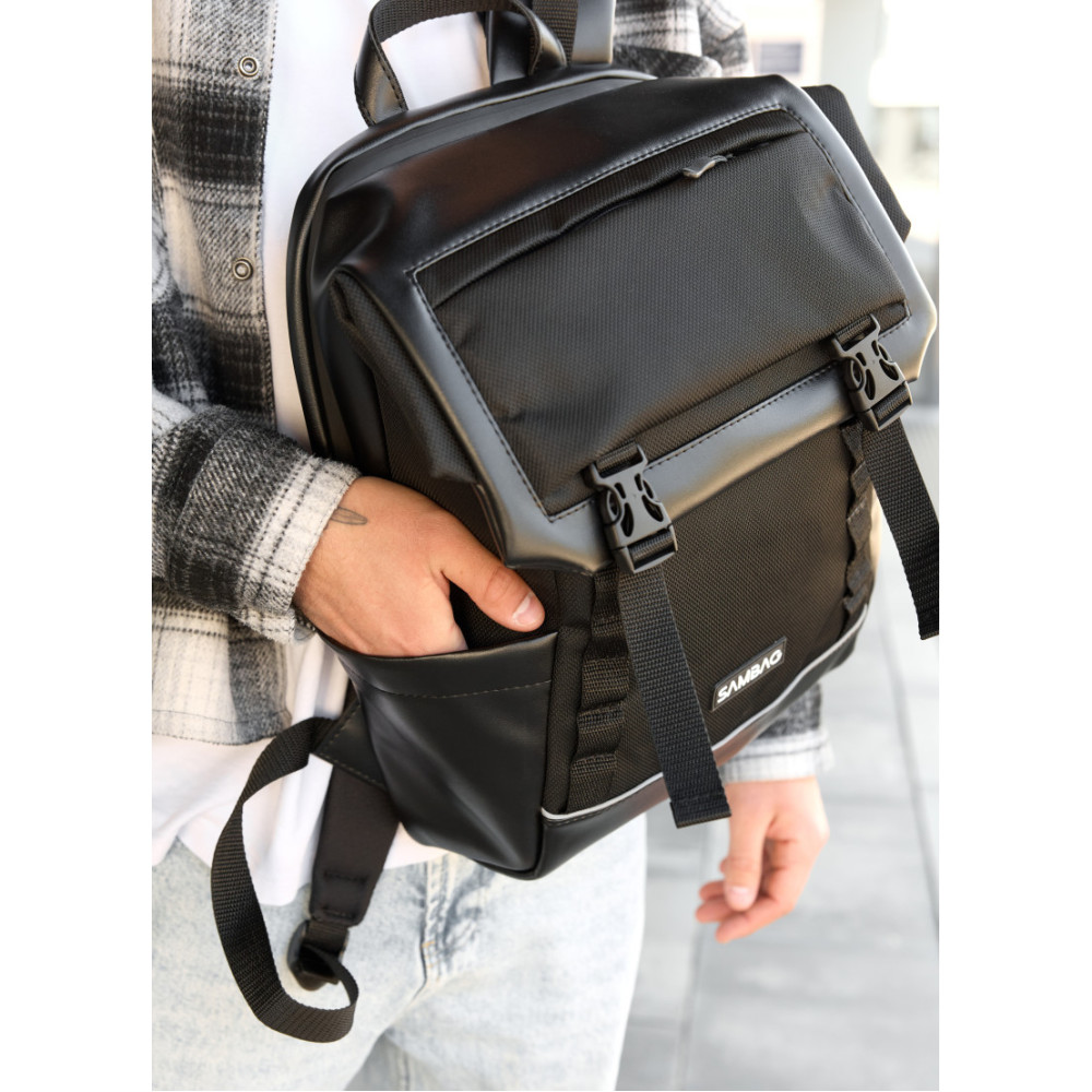 Мужской рюкзак Sambag Aura черный 39 х 29 х 13 см (24551301m)