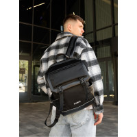 Чоловічий рюкзак Sambag Aura чорний 39 х 29 х 13 см (24551301m)