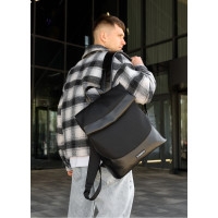 Чоловічий рюкзак Sambag Rene Option чорний 37 х 31 х 14 см (27200301m)