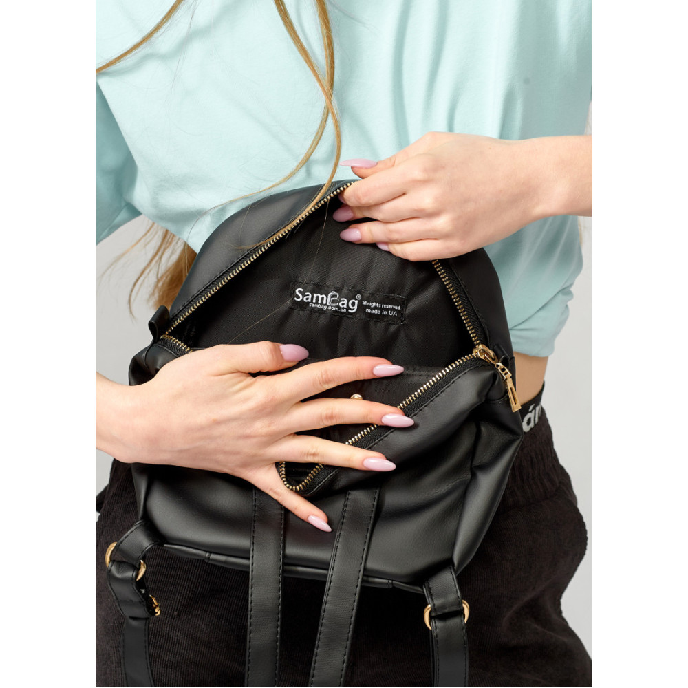 Жіночий рюкзак Sambag Brix SE чорний 23 x 20 x 10 см (11115001)