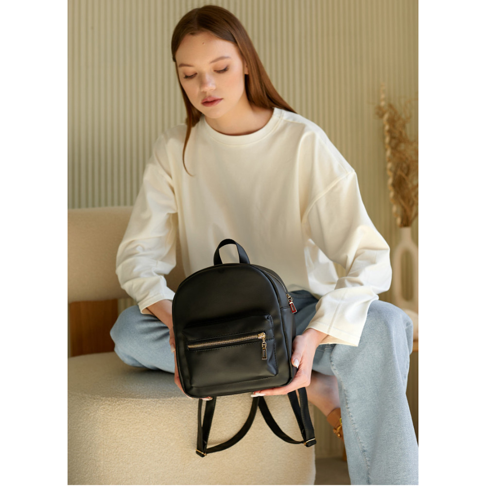 Жіночий рюкзак Sambag Brix SE чорний 23 x 20 x 10 см (11115001)