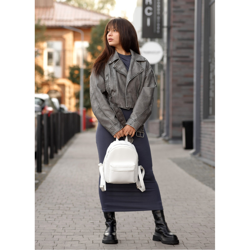 Женский рюкзак Sambag Brix KSH белый 29 х 22 х 10 см (11311008)