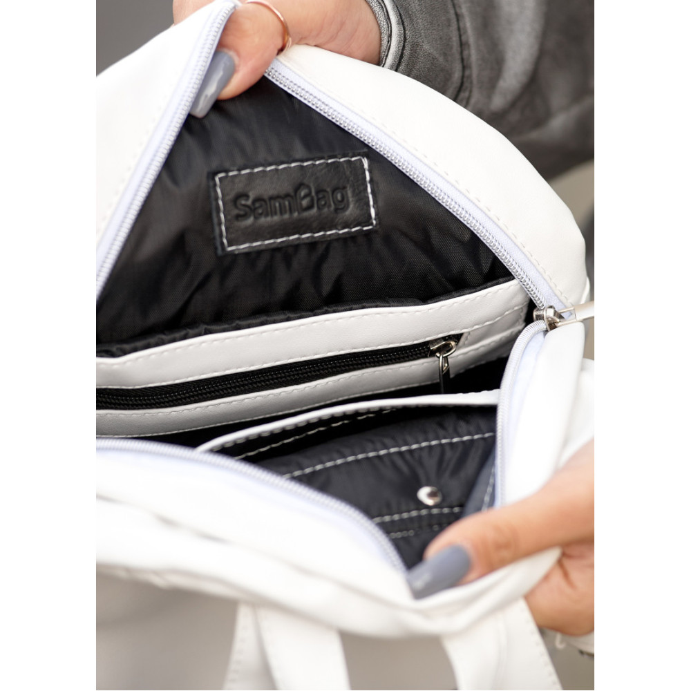 Женский рюкзак Sambag Brix KSH белый 29 х 22 х 10 см (11311008)