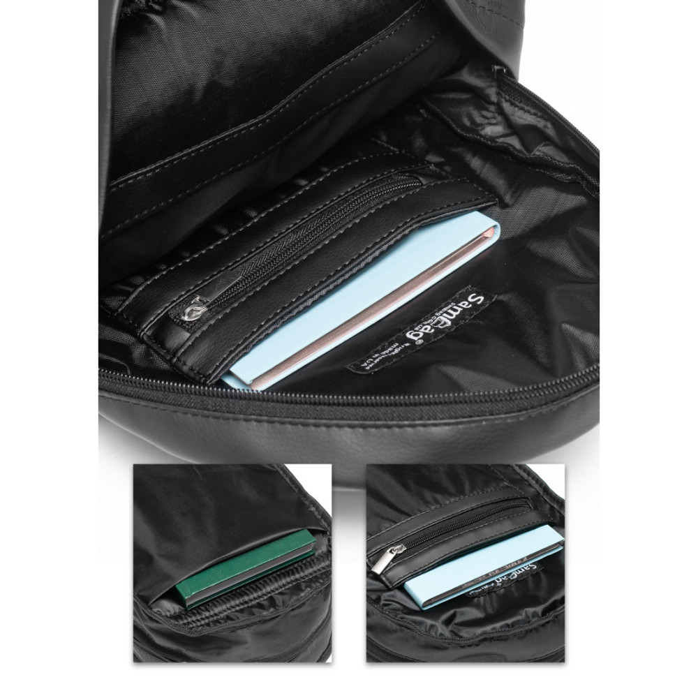 Жіночий рюкзак Sambag Brix KQH чорний 29 х 22 х 10 см (11321001)