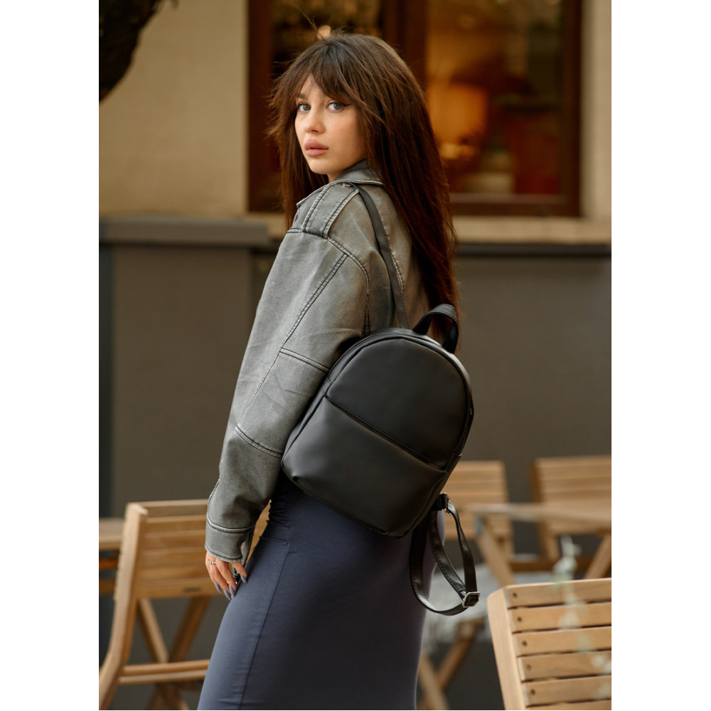 Жіночий рюкзак Sambag Brix KQH чорний 29 х 22 х 10 см (11321001)