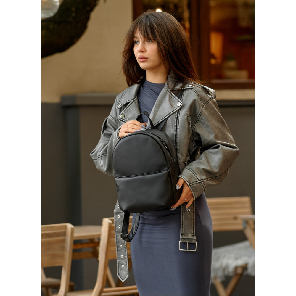 Жіночий рюкзак Sambag Brix KQH чорний 29 х 22 х 10 см (11321001)
