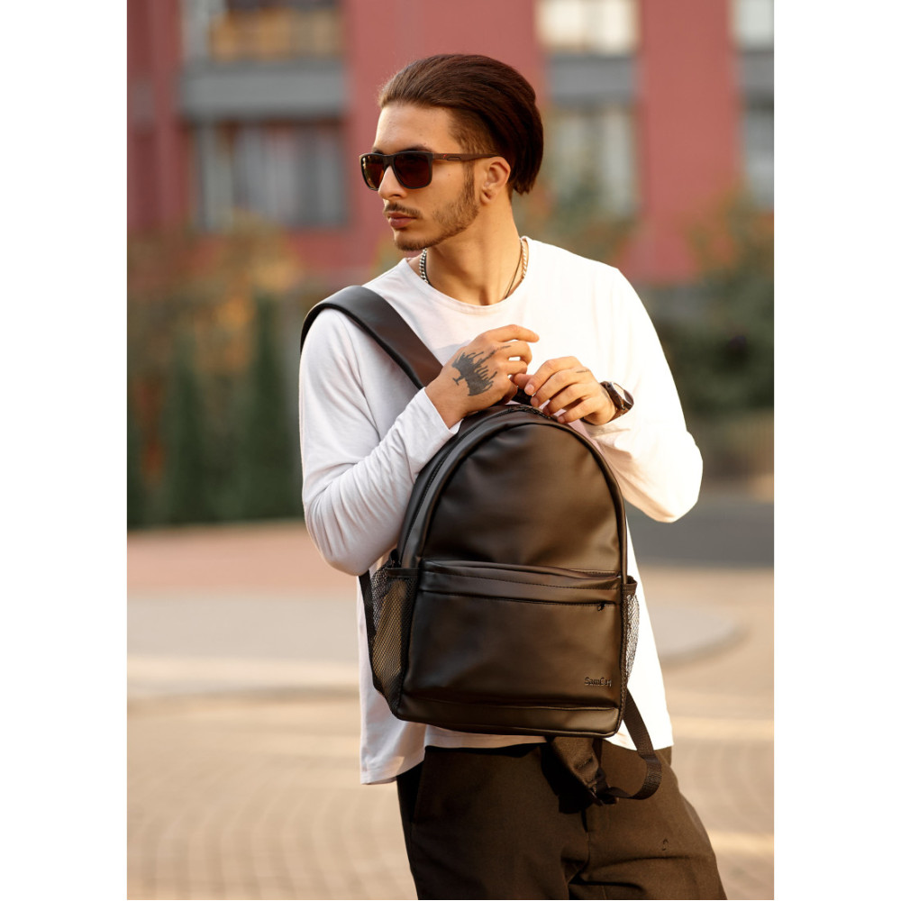 Чоловічий рюкзак Sambag BRIX PJT CLASSIC чорний 40 х 27 х 15 см (11711001m)