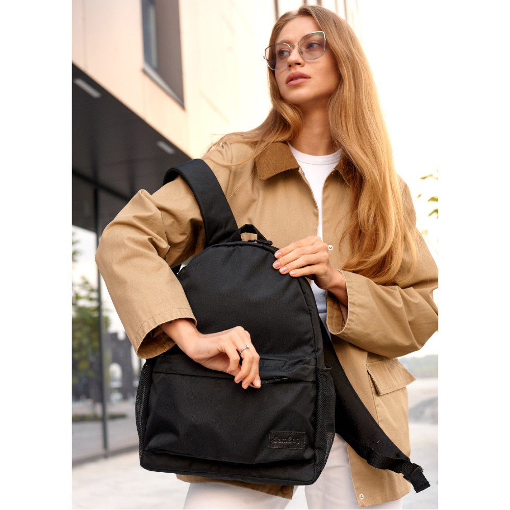 Жіночий рюкзак Sambag BRIX PJT CLASSIC чорний 40 x 27 x 15 см (11711065)