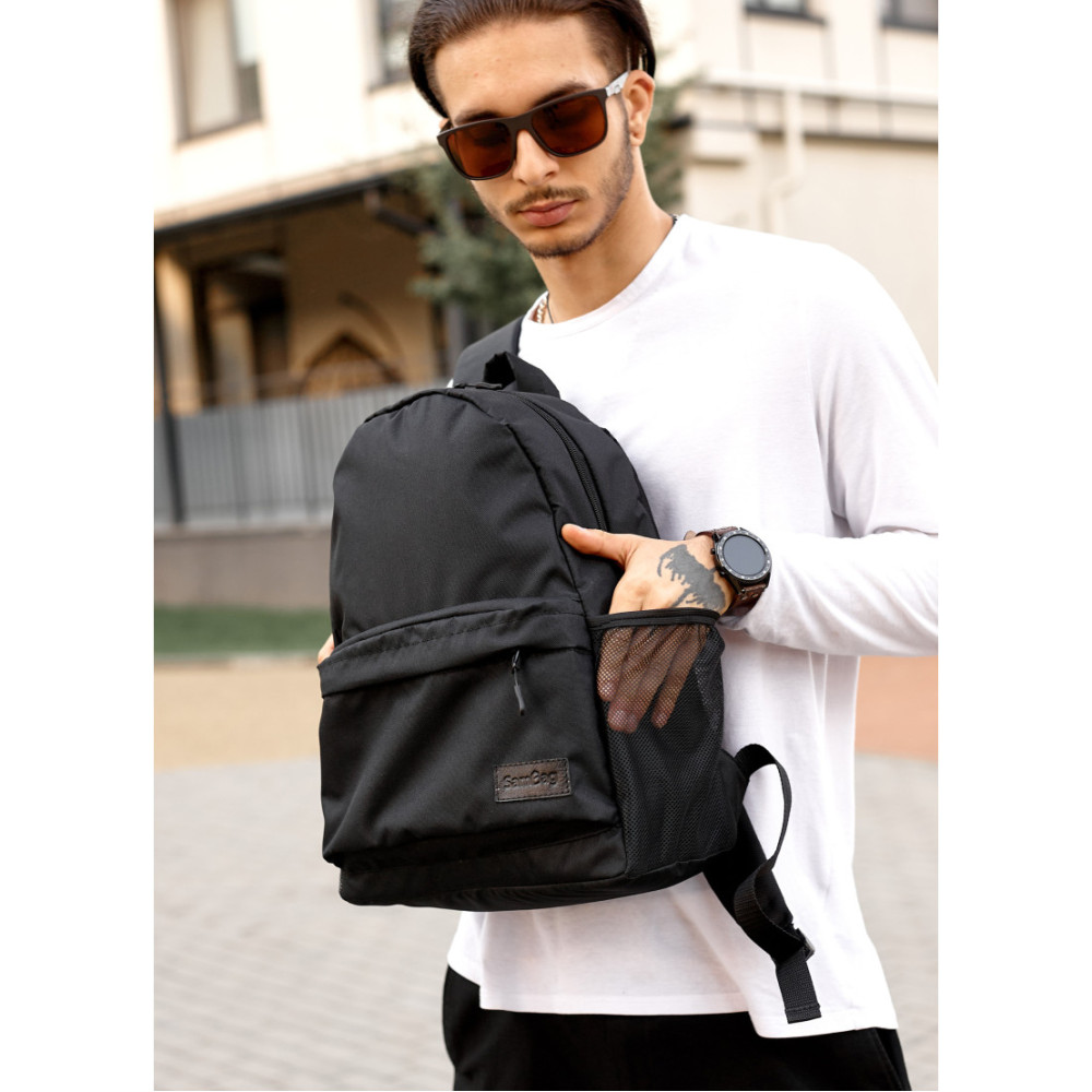 Чоловічий рюкзак Sambag BRIX PJT CLASSIC чорний 40 х 27 х 15 см (11711065m)
