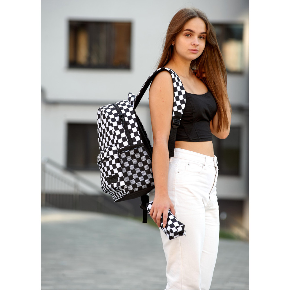 Женский рюкзак Sambag BRIX PJT Сhess 40 x 27 x 15 см (11711719)