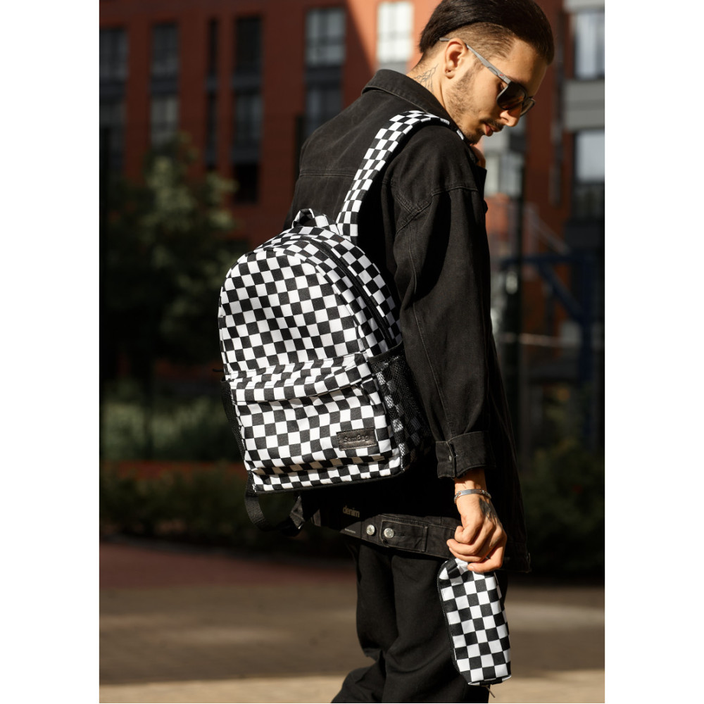 Чоловічий рюкзак Sambag BRIX PJT CLASSIC СHESS 40 х 27 х 15 см (11711719m)