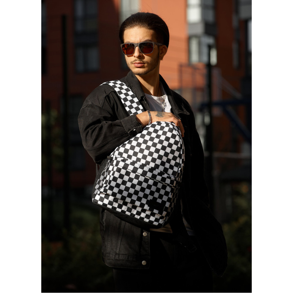 Чоловічий рюкзак Sambag BRIX PJT CLASSIC СHESS 40 х 27 х 15 см (11711719m)